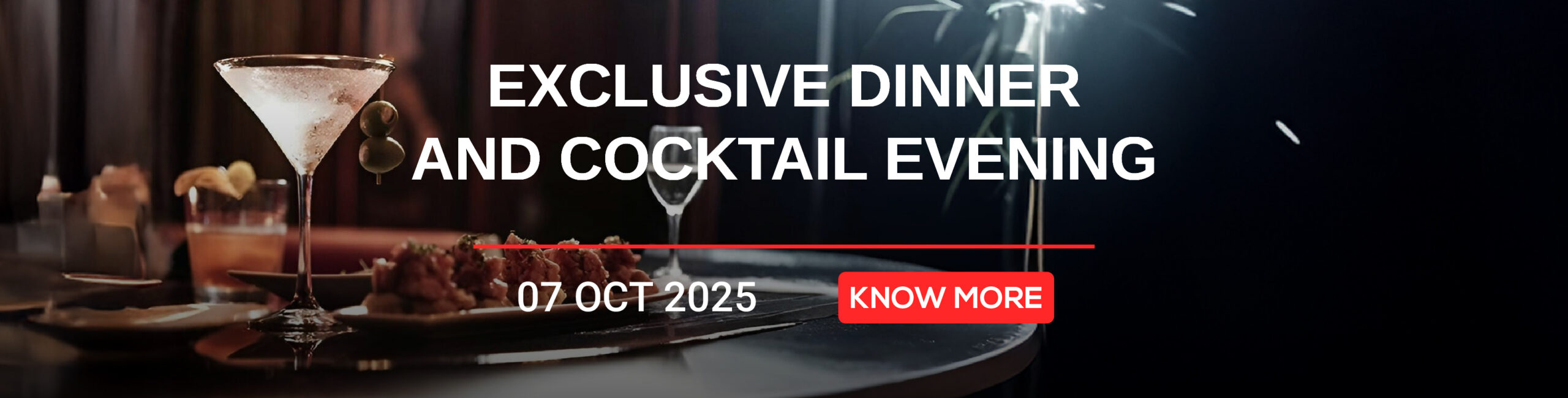 Exclusive Dinner & Cocktail Evening